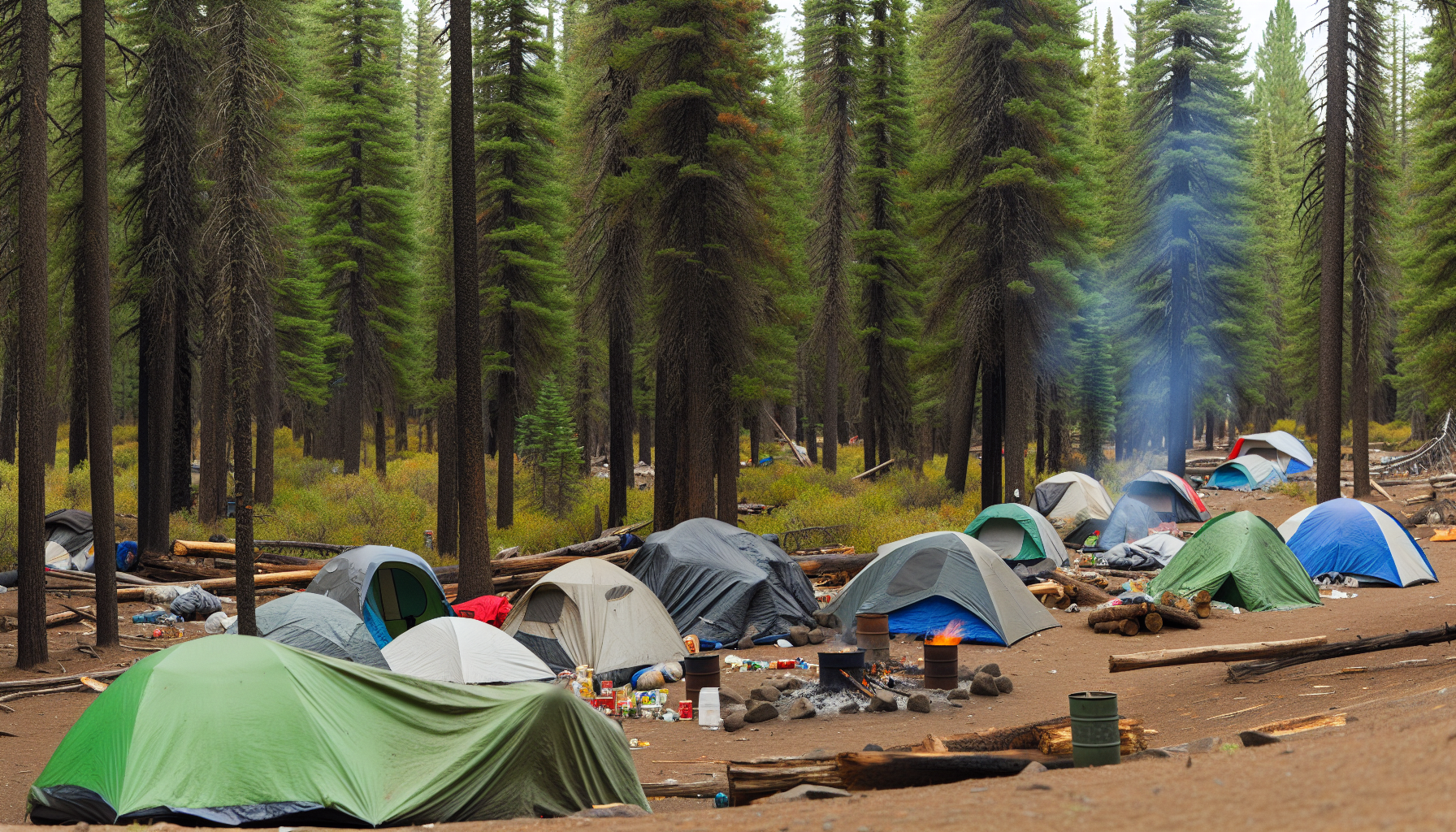 US Forest Service to Evict Homeless Encampment in Oregon Forest